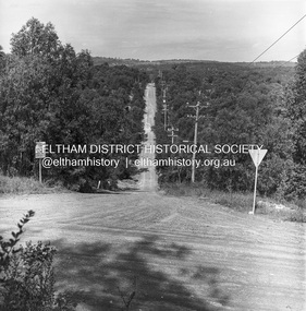 Photograph, Michael Wood, Progress Road looking east from Ryans Road, Eltham North, 1976, 1976