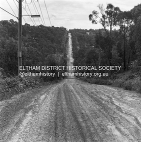 Photograph, Michael Wood, Progress Road looking west from Lower Road, Eltham North, 1976