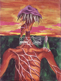 Photograph, Painted by Albert Tucker, 1971