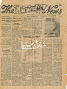 Newspaper, The News: The Newspaper of the City of Heidelberg and of the Shire of Eltham; Friday, December 1, 1950