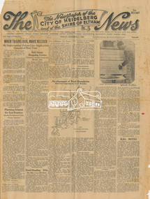 Newspaper, The News: The Newspaper of the City of Heidelberg and of the Shire of Eltham; Friday, December 1, 1950, 1950