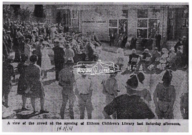 Document - Newspaper article, Third unit of Eltham's memorial opened; Diamond Valley News, 14 Nov 1961 (Ref: SEA_74_001-055), 1961