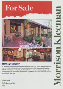Advertising, Real Estate For Sale advertisement, 61 Napier Crescent, Montmorency, March 2007, 2007