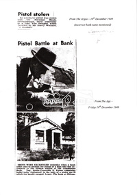 Folder, Commercial Bank of Australia Eltham Branch Hold-Up, 15 December 1949