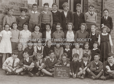 Photograph, Grade 4-6, Eltham State School, 1937, 1937