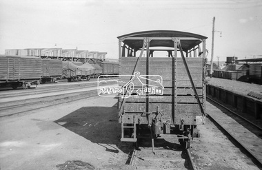 Photograph, Cattle Wagon M-477, Echuca Rail Yard, c.1962, 1962c