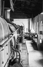 Photograph, Steam locomotive D3-640 in the Locomotive Shed, Echuca Railway Station, 1962, 1962