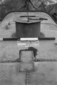 Photograph, Top of water tank wagon at Echuca Railway yards, c.November 1962, 1962