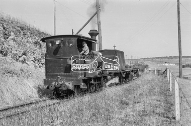 Photograph, No. 6 locomotive, a Hudswell Clarke  0-4-2SToc locomotive,  Fyansford Cement Works Railway, November 1962, 1962