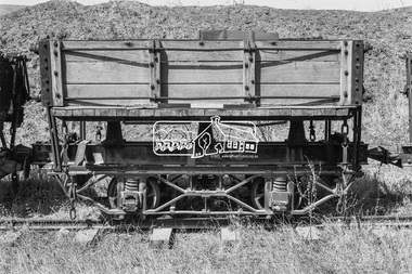 Photograph, Wooden limestone wagon 242, Fyansford Cement Works Railway, November 1962, 1962