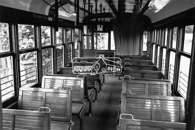Photograph, Interior, Bendigo Tramways No.28, January 1972, Jan 1972
