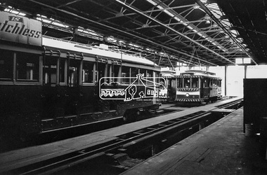 Photograph, Arnold Street Tram Depot, Bendigo Trams, January 1972, Jan 1972