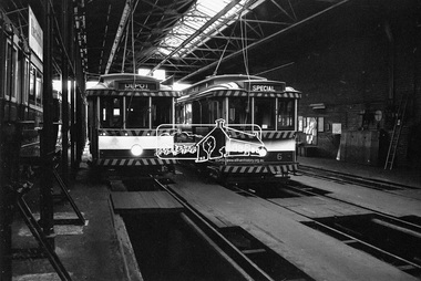 Photograph, Arnold Street Tram Depot, Bendigo Trams, January 1972, Jan 1972