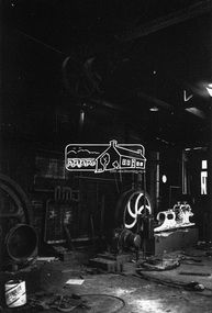Photograph, Timber salvage during demolition of former Templestowe Cool Store, c.November 1974, November 1974