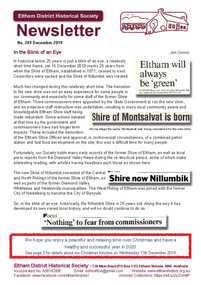 Newsletter, Newsletter, No. 249 December 2019