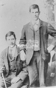 Photograph, William and Harold Sinclair of Diamond Creek, c.1895