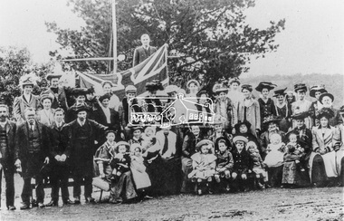 Photograph, Arbor Day at Greensborough State School, 1907