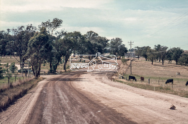Photograph, Possibly looking southwest along Heidelberg-Kinglake Road at intersection with Buttermans Track, St Andrews, c.1970, 1970c