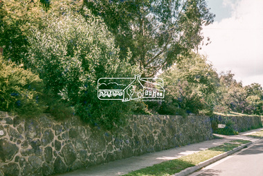 Photograph, Retaining wall with heavy planting, 25 Alma Street, Montmorency, 1 July 1972, 1972