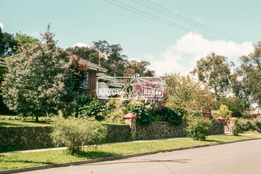 Photograph, Stonewalls by owners of 63 and 65 Fernside Avenue, Briar Hill, 1 July 1972, 1972