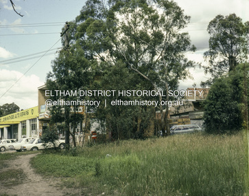 Photograph, John Withers Auto Repairs cnr Main Road and Beard Street, Eltham East, Dec. 1980