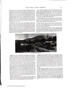 Document, The Upper Yarra District; Victoria and its metropolis : past and present / by Alexander Sutherland ; R. L. J. Ellery ...[et.al.], pp411-415