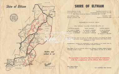 Pamphlet, Shire of Eltham, December 1962, 1962