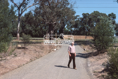 Photograph, Lilydale topping on final surface, Riverhill Drive, Lower Plenty, c.March 1981, 1981