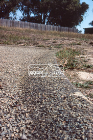 Photograph, Rollover kerb sprayed and Lilydale topped, Riverhill Drive, Lower Plenty, c.March 1981, 1981
