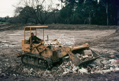 Photograph, Start of works, Eltham Tip Reclamation, Main Road, Eltham, 1 August 1967, 1967