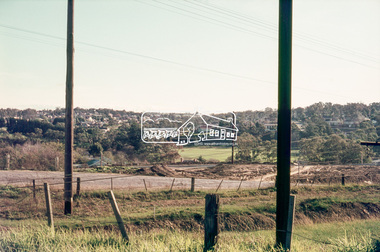 Photograph, Road construction works, Para Road, Sherbourne Road and Simms Road realignment, Briar Hill, July 1969, 1969