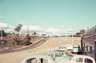 Photograph, Road construction works, Para Road, Sherbourne Road and Simms Road realignment, Briar Hill, July 1969, 1969