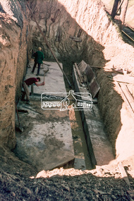 Slide, Sherbourne Road overpass, Briar Hill, North Abutment, 6 July 1970, 1970