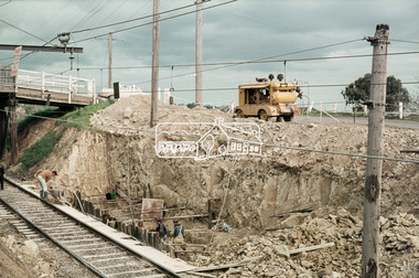 Slide, Sherbourne Road overpass, Briar Hill, South Abutment, 13 July 1970, 1970