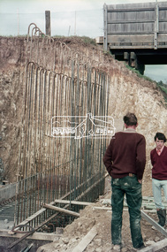 Slide, Sherbourne Road overpass, Briar Hill, North Abutment, 13 July 1970, 1970