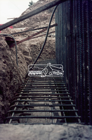 Slide, Sherbourne Road overpass, Briar Hill, North Abutment, 18 July 1970, 1970