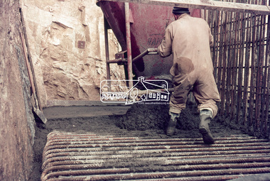 Slide, Sherbourne Road overpass, Briar Hill, North Abutment, 18 July 1970, 1970