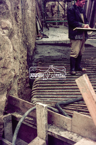 Slide, Sherbourne Road overpass, Briar Hill, North Abutment, 18 July 1970, 1970