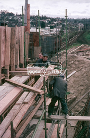 Slide, Sherbourne Road overpass, Briar Hill, North Abutment, 23 July 1970, 1970