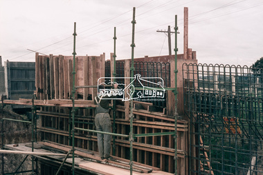 Slide, Sherbourne Road overpass, Briar Hill, North Abutment, 23 July 1970, 1970