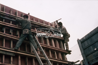 Slide, Sherbourne Road overpass, Briar Hill, North Abutment, 23 July 1970, 1970