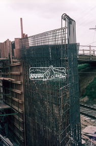 Slide, Sherbourne Road overpass, Briar Hill, North Abutment, 23 July 1970, 1970