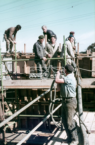 Slide, Sherbourne Road overpass, Briar Hill, North Abutment, 30 July 1970, 1970