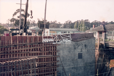 Slide, Sherbourne Road overpass, Briar Hill, North Abutment, 5 August 1970, 1970