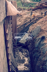 Slide, Sherbourne Road overpass, Briar Hill, North Abutment, 18 August 1970, 1970