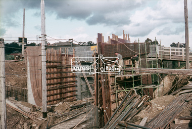 Slide, Sherbourne Road overpass, Briar Hill, South Abutment, 18 August 1970, 1970