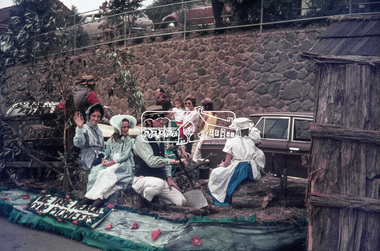Slide, Eltham Festival Parade, Main Road near Henry Street, Eltham, 1975c