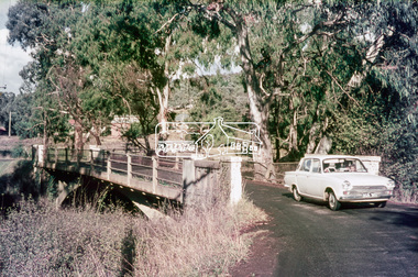 Slide, Monash Bridge, Hurstbridge-Arthurs Creek Road, Hurstbridge, c.1975, 1975c