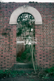 Slide, "Kangaroo Hall" (c.1843-1969), Donaldsons Road, Kangaroo Ground, which was destroyed during the January 8, 1969 bushfire; c.1975, 1975c