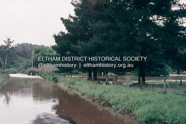 Slide, Floodwater, Ely Street, Eltham east of Falkiner Street, November 1971, 1971